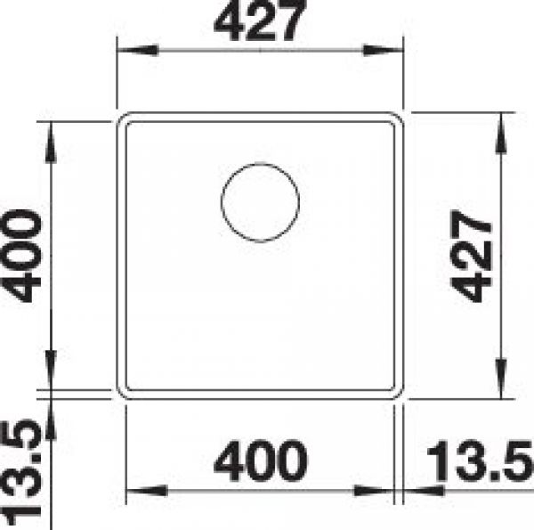 BLANCO SUBLINE 400-F softweiß 527165