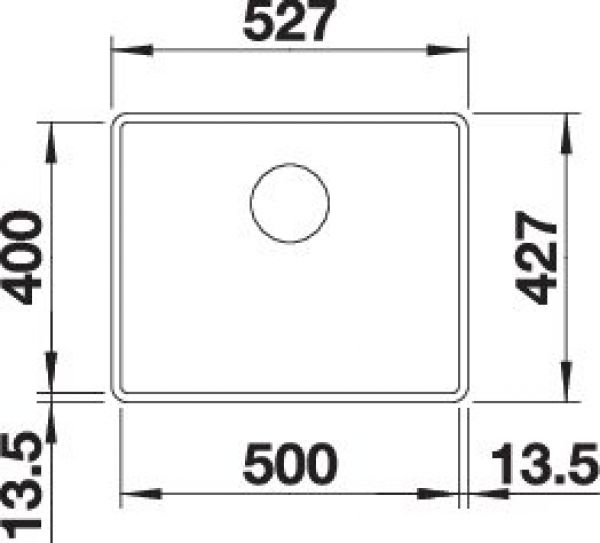 BLANCO SUBLINE 500-F softweiß 527169