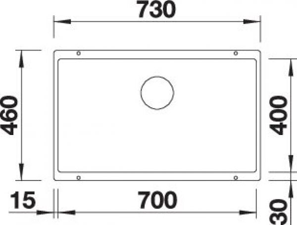 BLANCO SUBLINE 700-U für Farbige Komponenten tartufo 527809