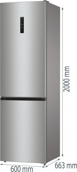 Gorenje NRK62CA2XL4 - Kühl- / Gefrierkombination - Silber