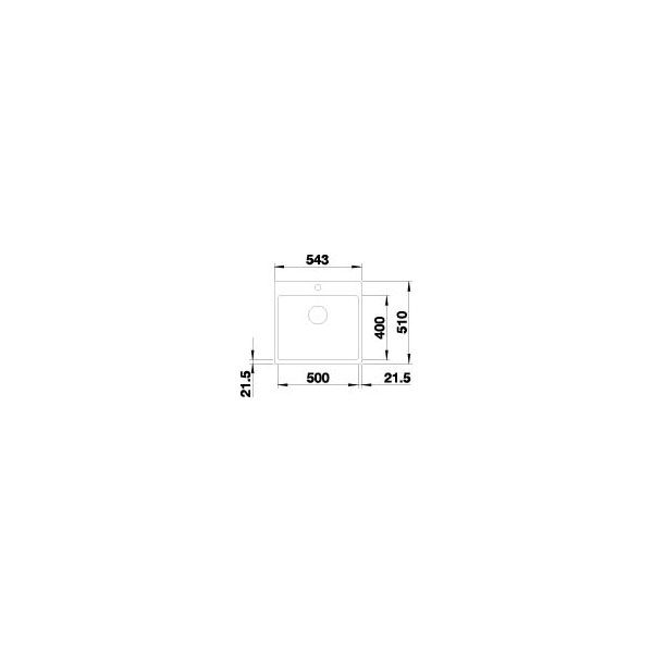 BLANCO SUBLINE 500-IF/A SteelFrame  weiß